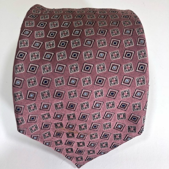 Ermenegildo Zegna Other - ERMENEGILDO ZEGNA GEOMETRIC THICK WOVEN SILK TIE